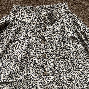 Flowery A-Line Skirt